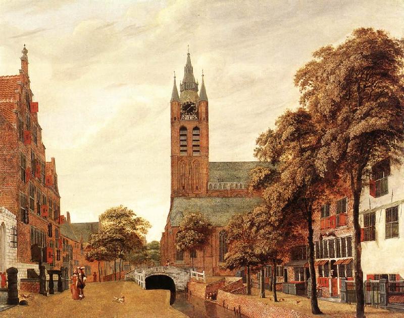 HEYDEN, Jan van der View of the Westerkerk, Amsterdam f